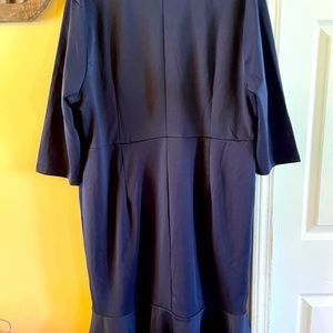Beautiful navy blue dress size 2X, brand new too big for me great for church